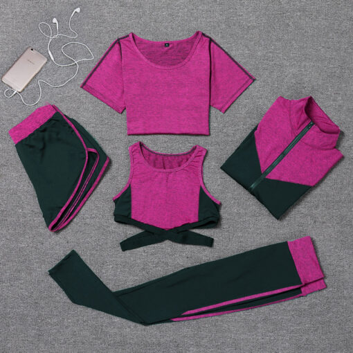 Five piece running fitness suit - Image 4