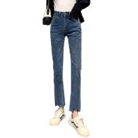 Loose dark blue high waist jeans - Image 4