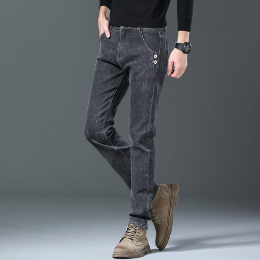 Popular Jeans Men's Slim Fit Stretch Denim Pants