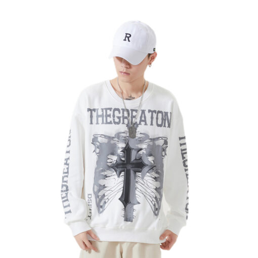 Graffiti Fashion Personality Loose Pullover Sweater Male - Image 4
