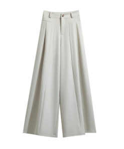 Skinny straight leg wide leg suit, floor length pants