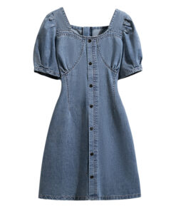 Large denim dress for women