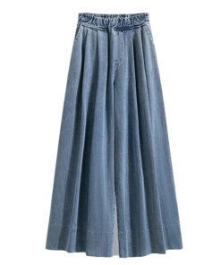 Large size wide leg lazy jeans