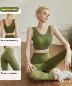 Pilates Yoga Underwear Sports Outdoor Hip Lifting Fitness Pants Two Piece Set