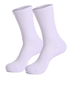 Men's Comfortable solid color towel bottom unisex sports socks