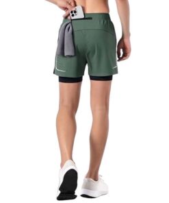 Men's sports shorts, running speed dry three quarter pants