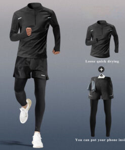Men's Running Set Sports Morning Running Fitness Clothes